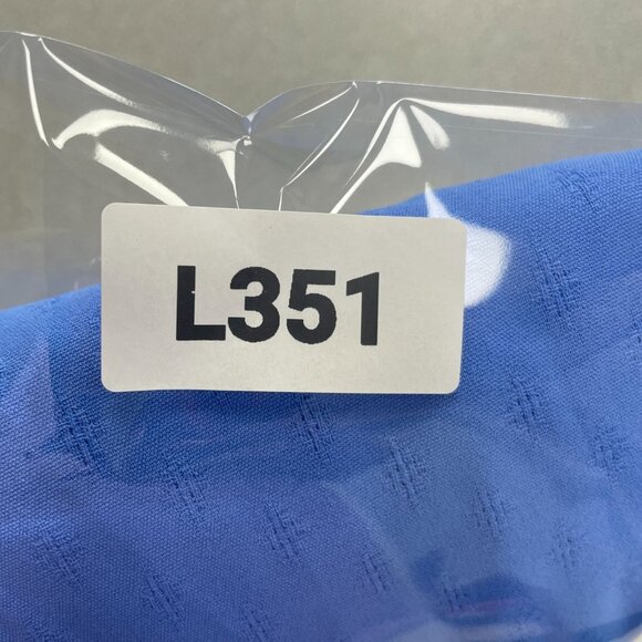 NEW Jessica Simpson XXL Blue Textured Long Sleeve Blouse Chiffon Blouse - Picture 11 of 11